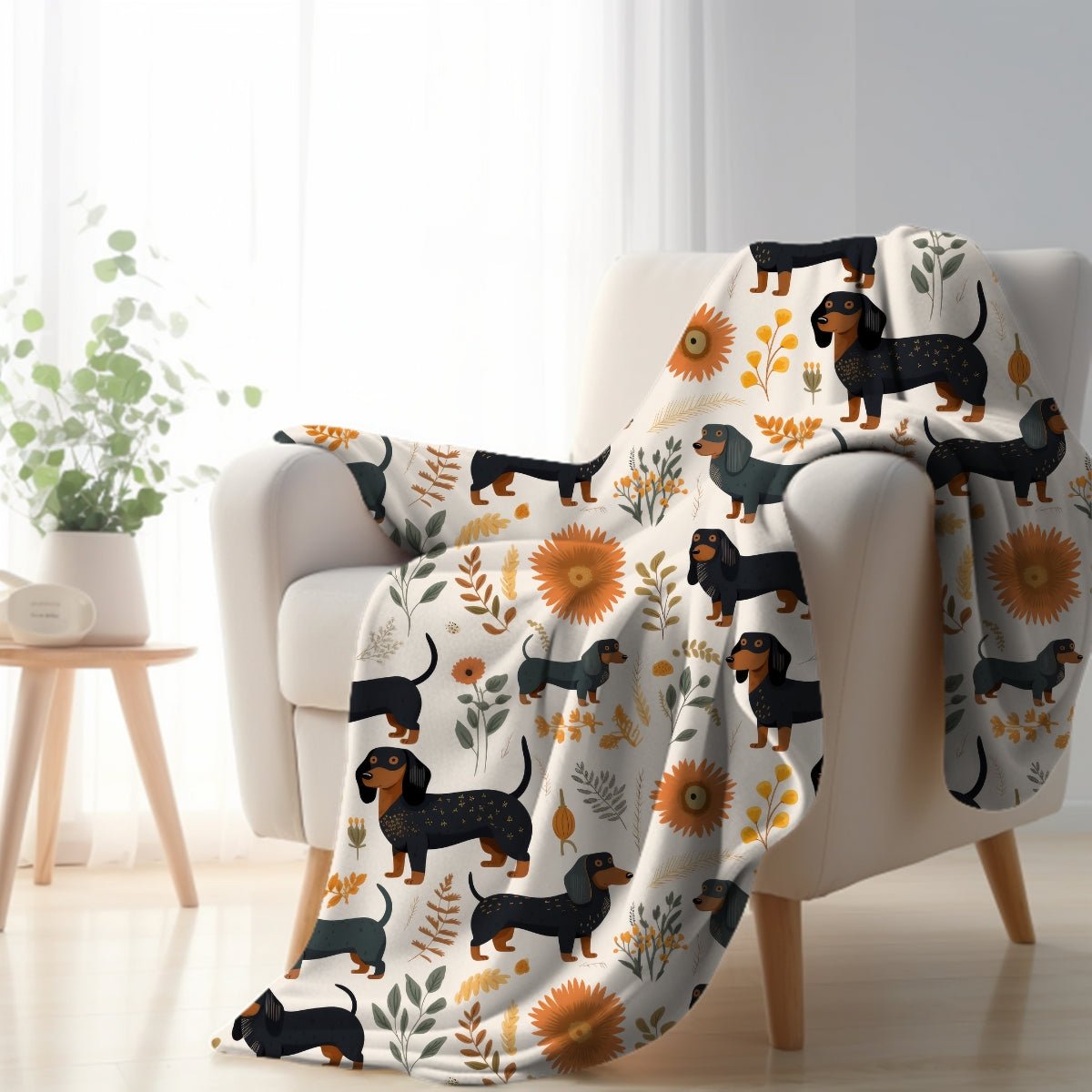 Dachshund throw blanket hotsell