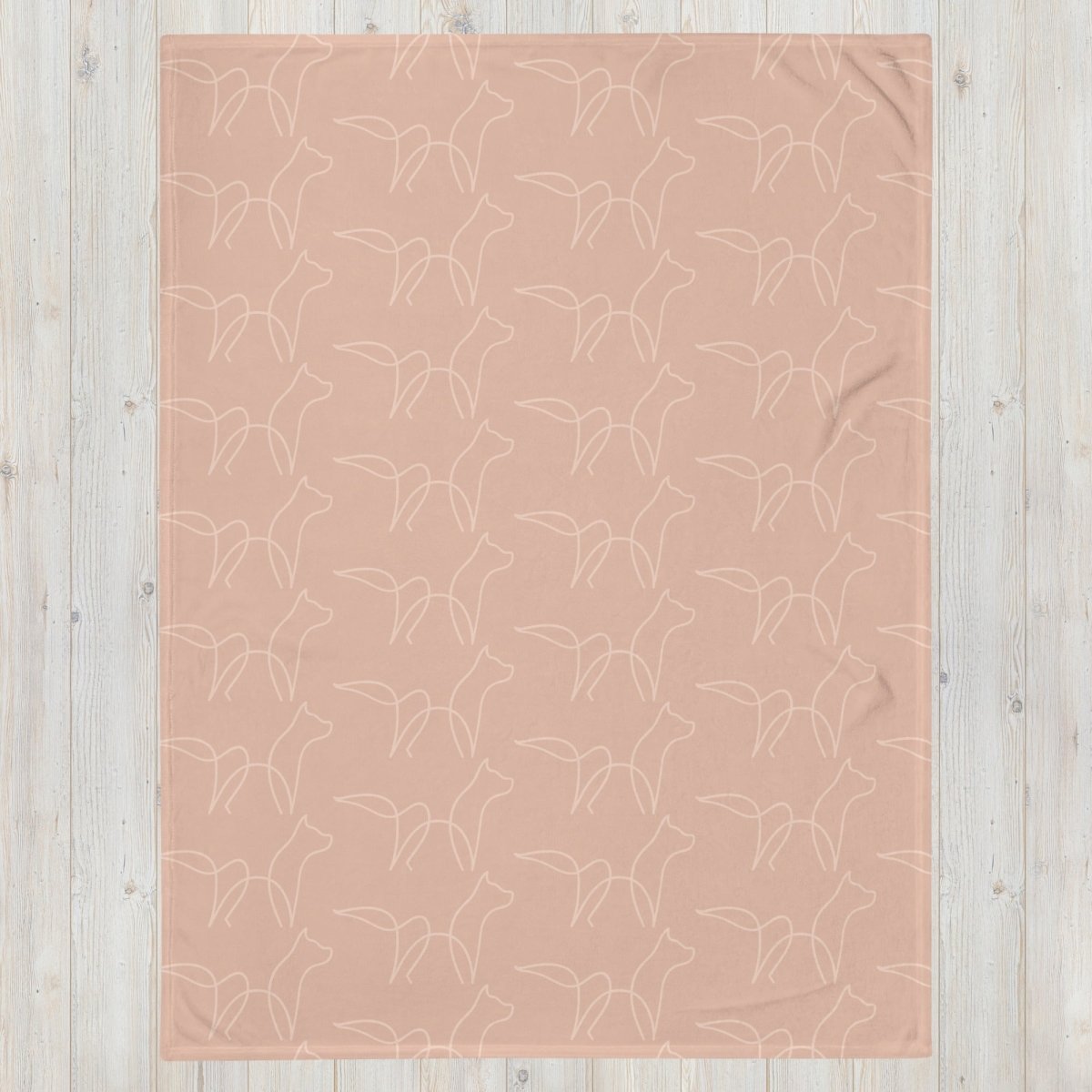 Dog Lover Dusty Rose Throw Blanket - DoggyLoveandMore