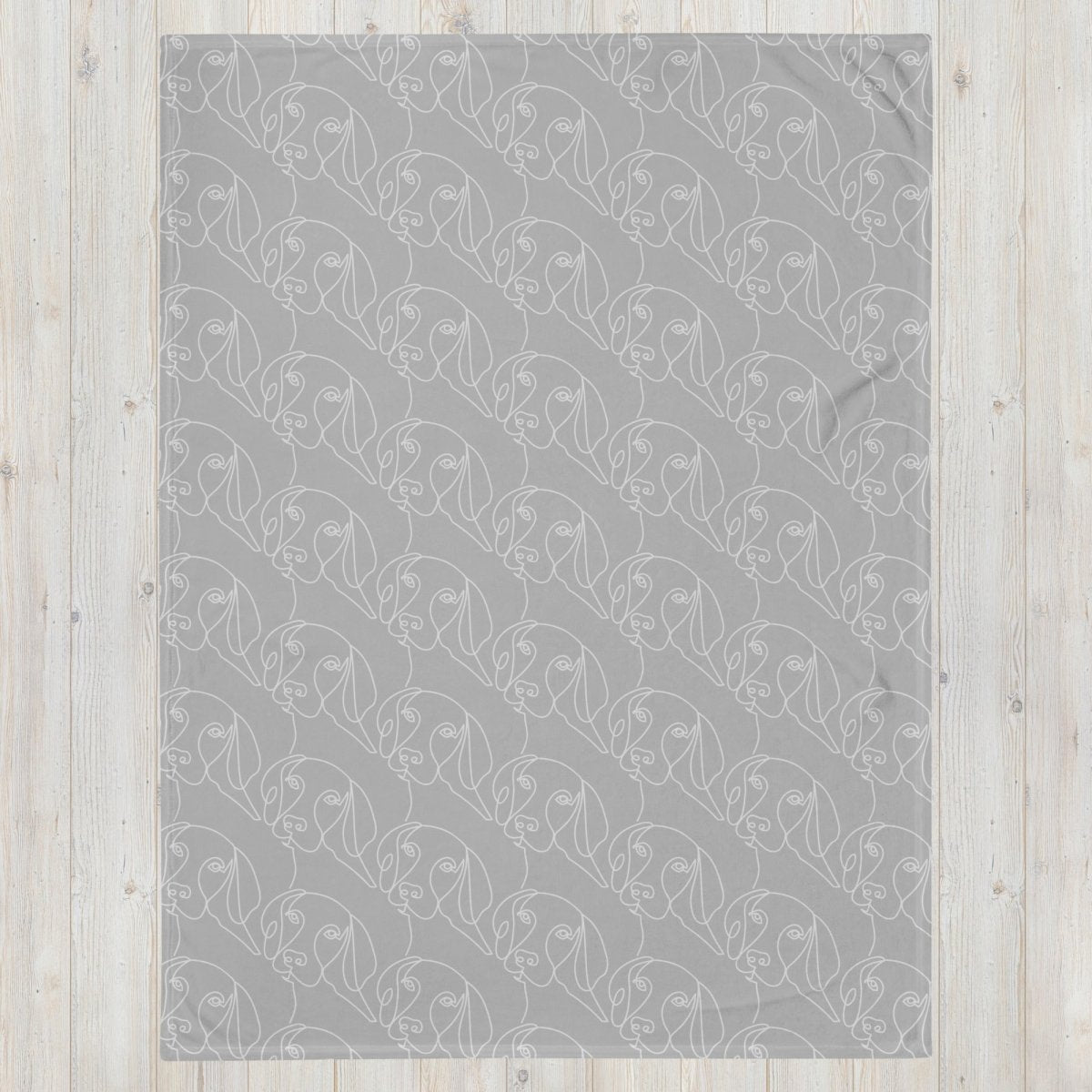 Dog Lover Light Grey Throw Blanket - DoggyLoveandMore