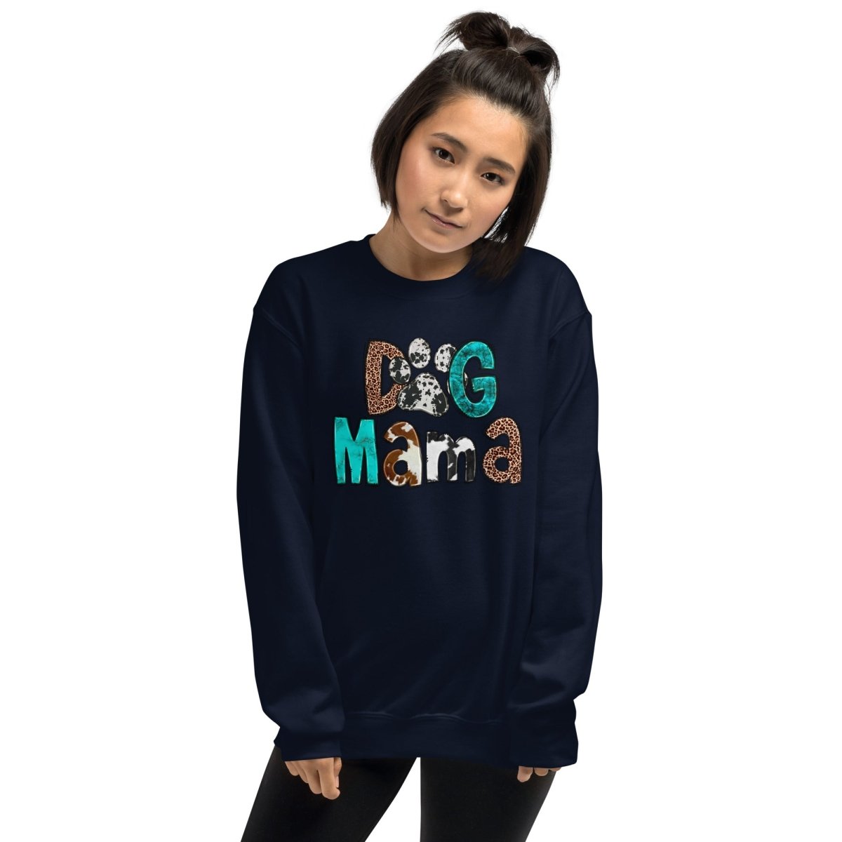 Dog Mama Cowhide Sweatshirt - DoggyLoveandMore