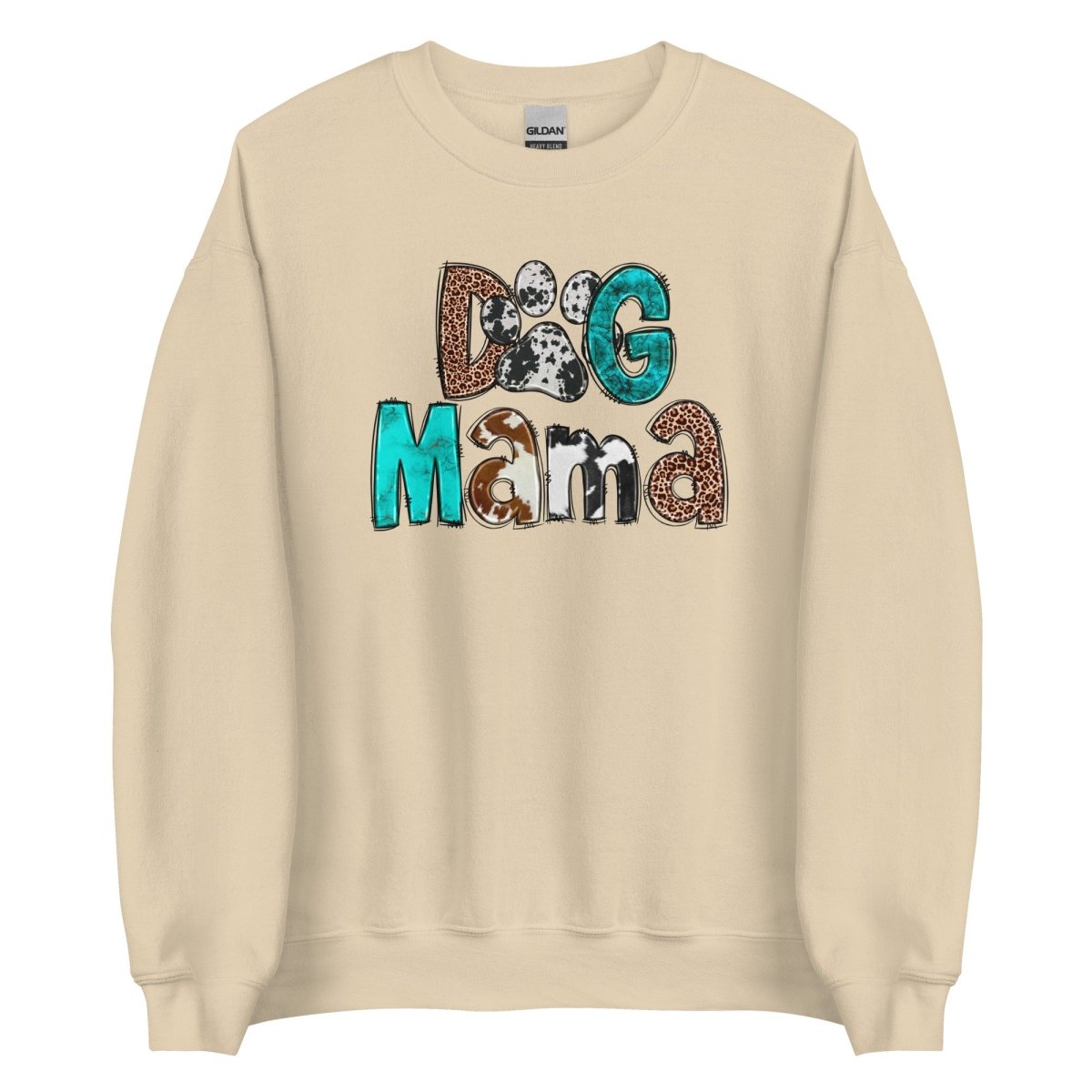 Dog Mama Cowhide Sweatshirt - DoggyLoveandMore