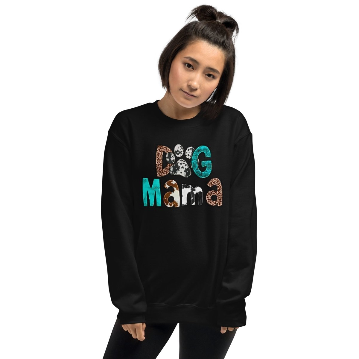 Dog Mama Cowhide Sweatshirt - DoggyLoveandMore