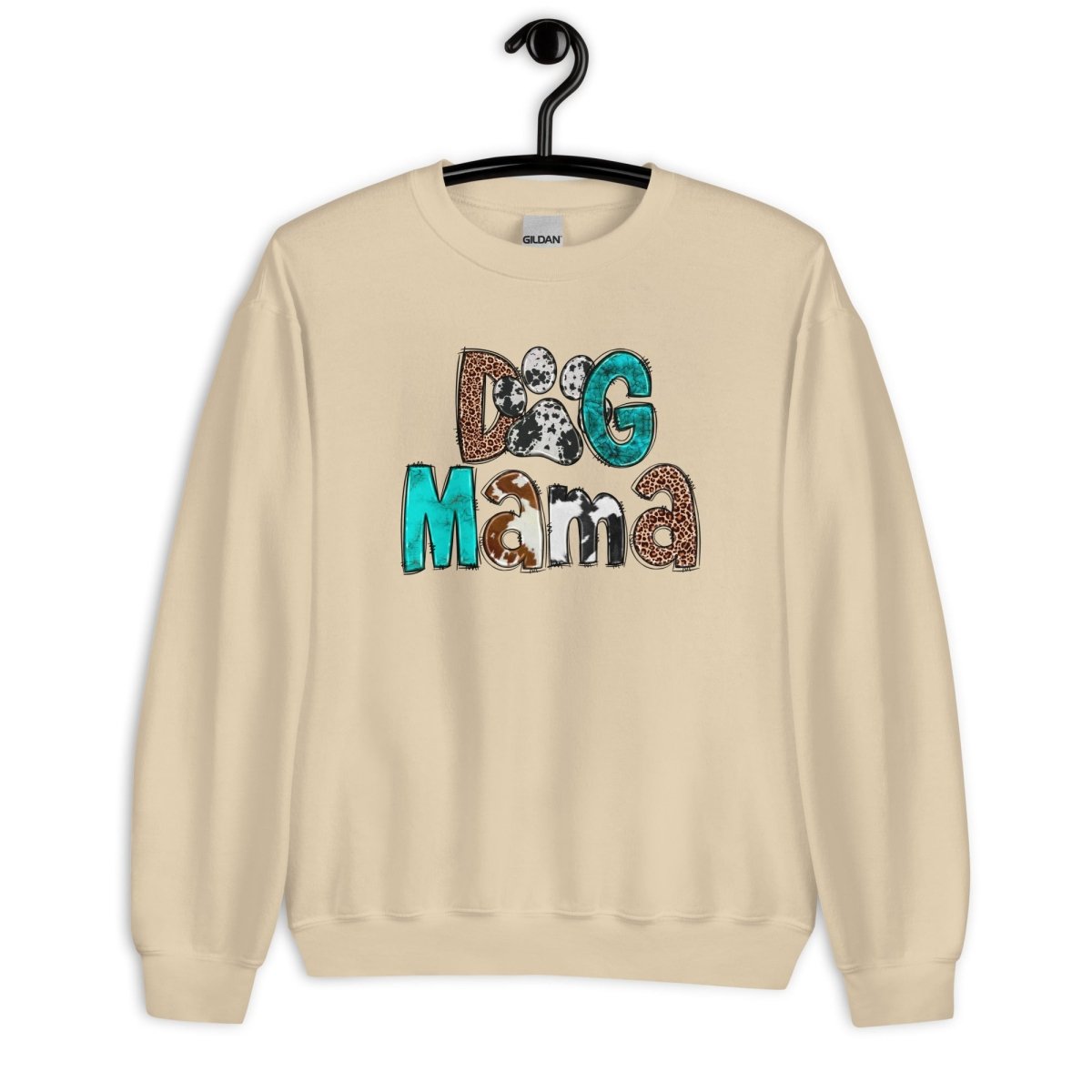 Dog Mama Cowhide Sweatshirt - DoggyLoveandMore
