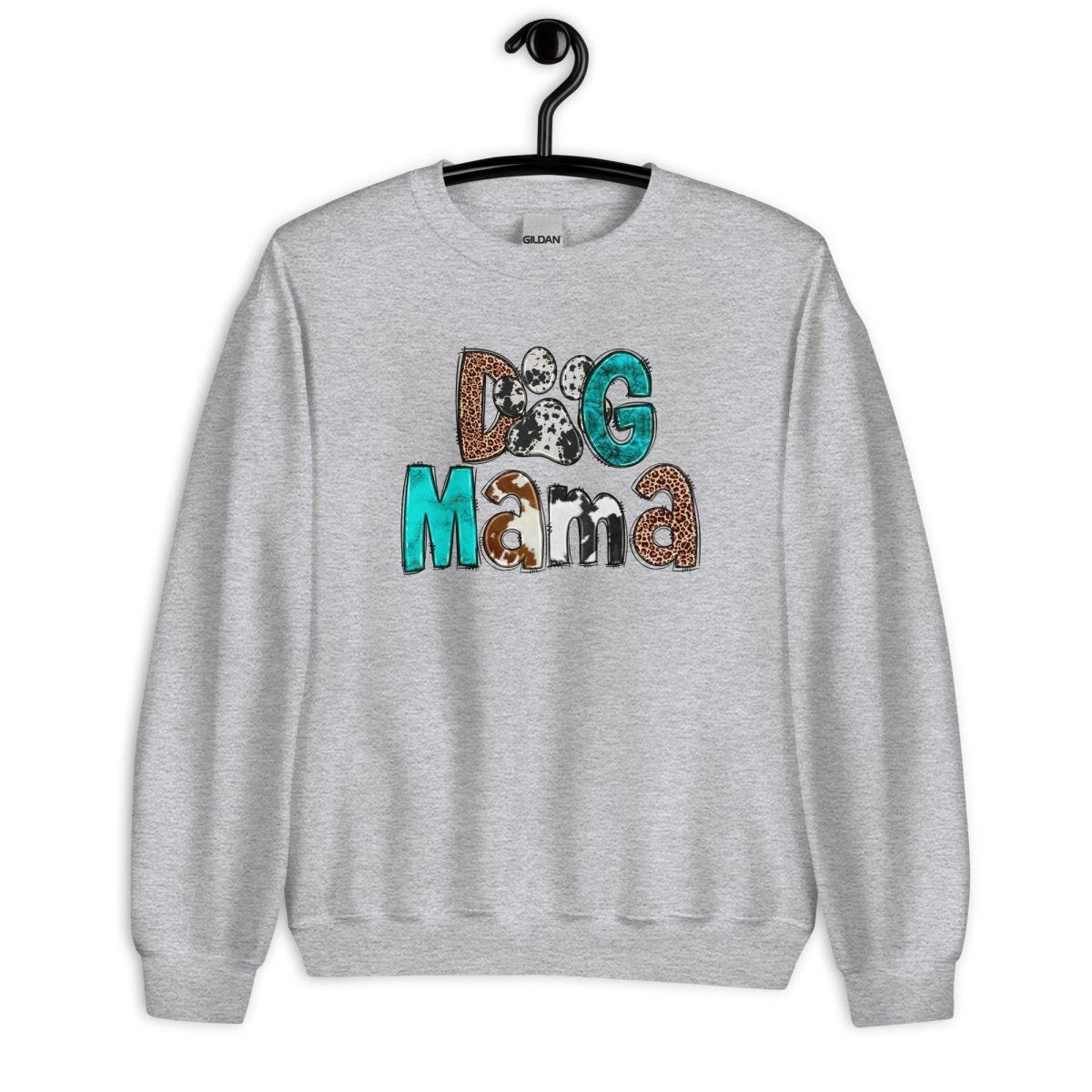 Dog Mama Cowhide Sweatshirt - DoggyLoveandMore