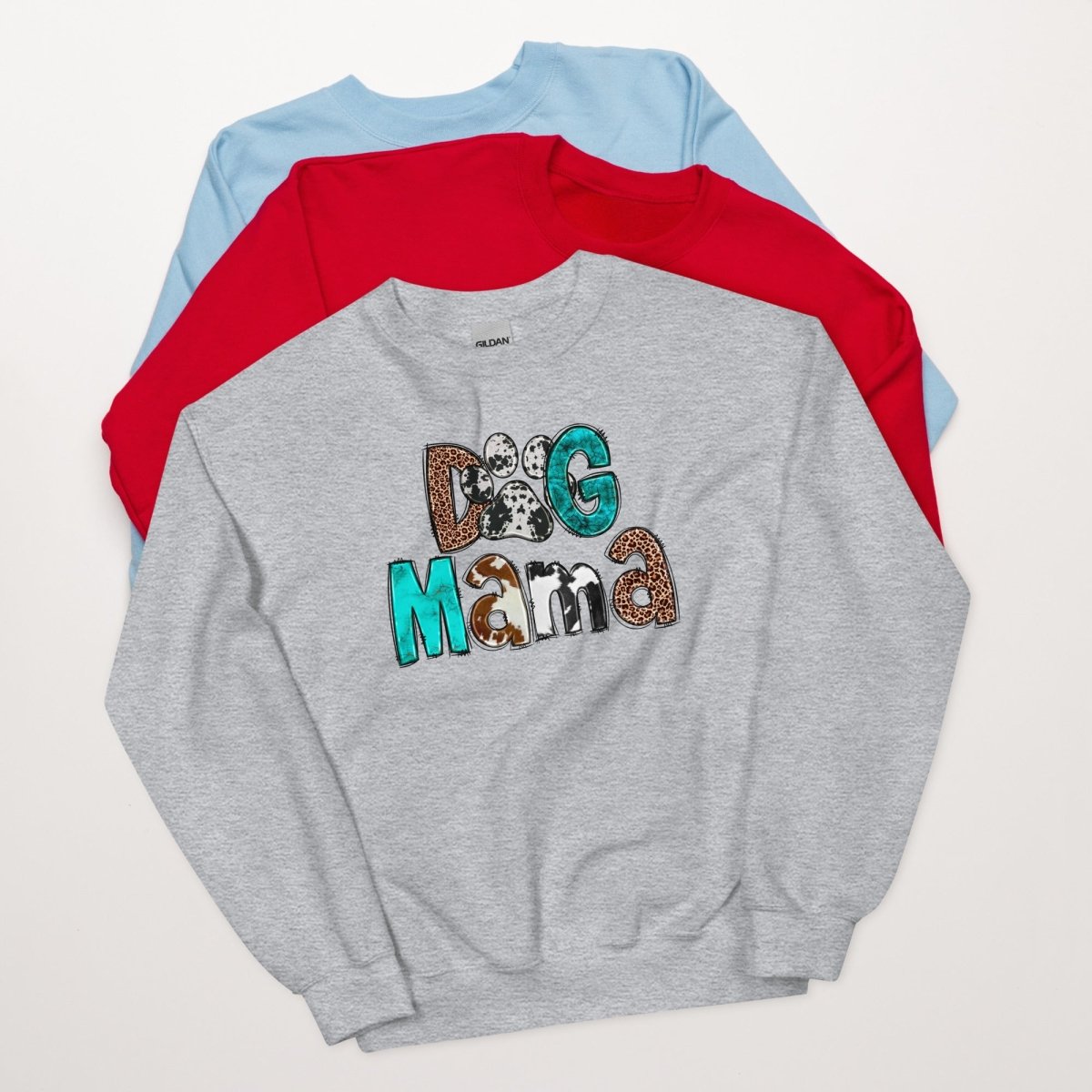 Dog Mama Cowhide Sweatshirt - DoggyLoveandMore