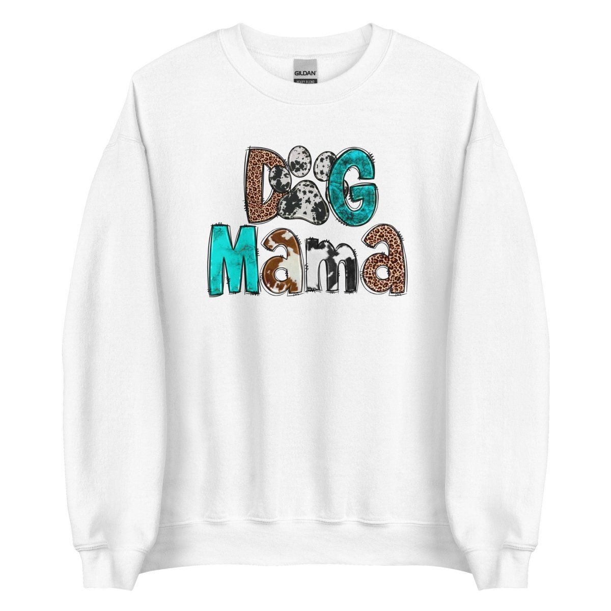 Dog Mama Cowhide Sweatshirt - DoggyLoveandMore