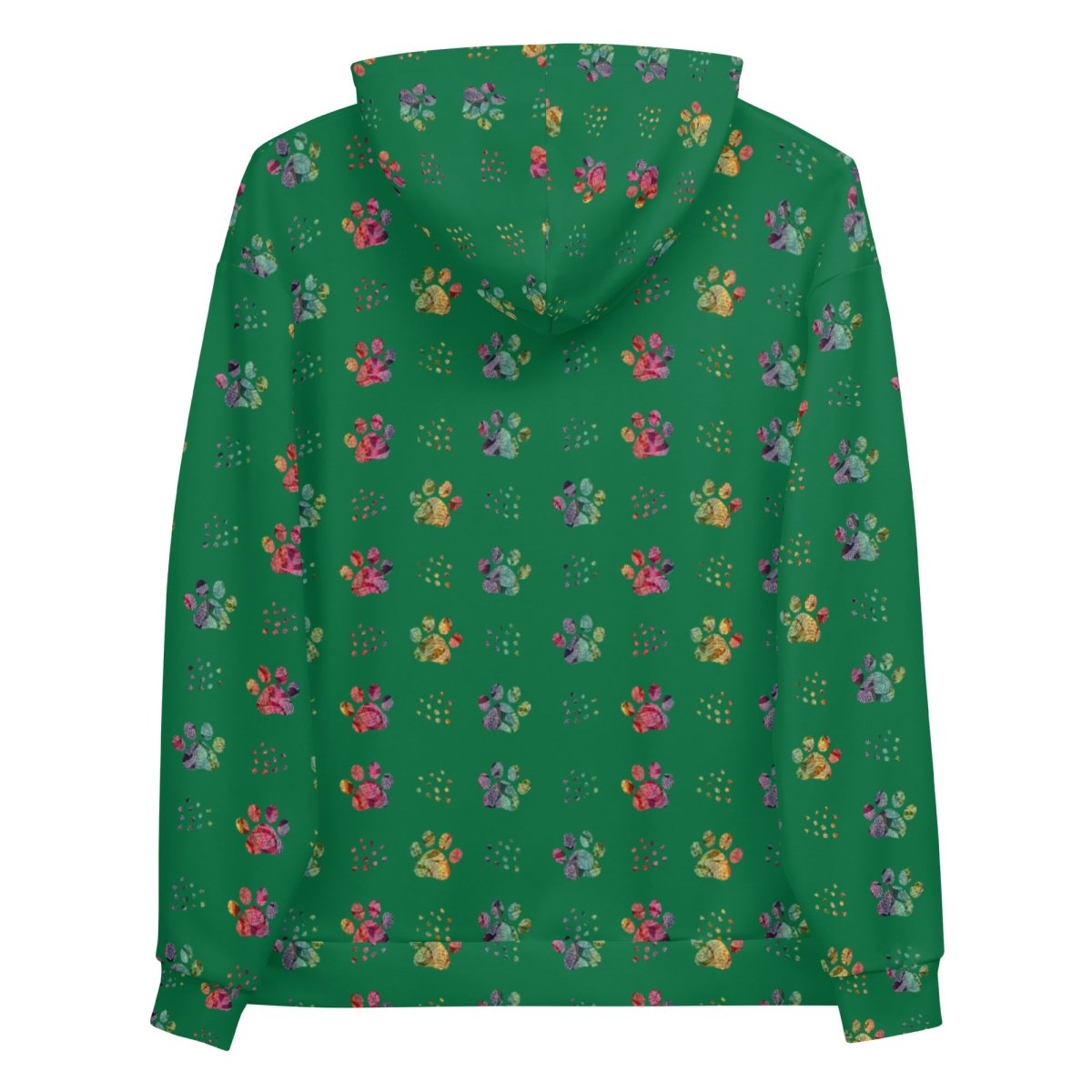 Dog Mom Green Paw Prints Hoodie - DoggyLoveandMore