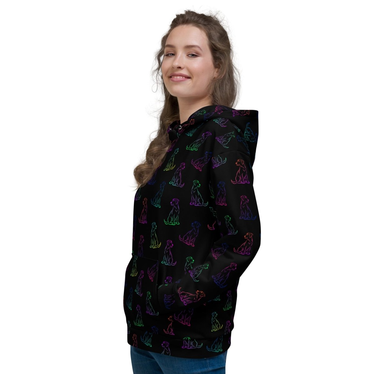Dog Mom Rainbow Dog Hoodie - DoggyLoveandMore