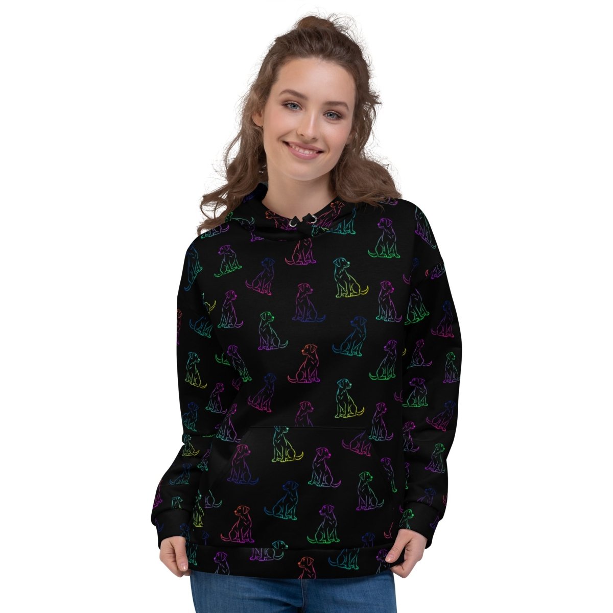 Dog Mom Rainbow Dog Hoodie - DoggyLoveandMore