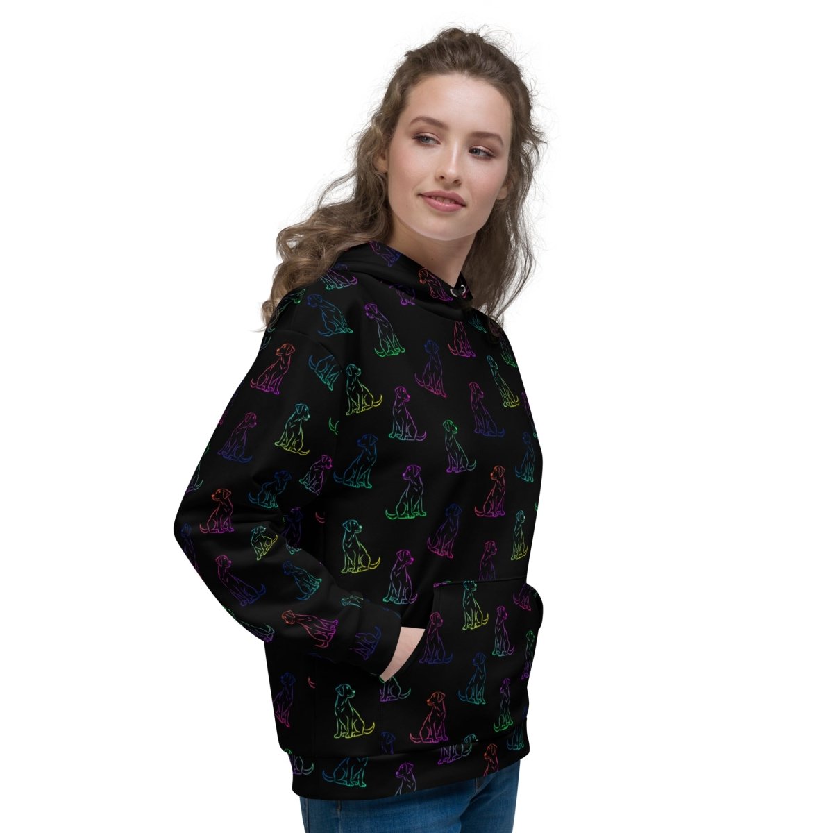 Dog Mom Rainbow Dog Hoodie - DoggyLoveandMore