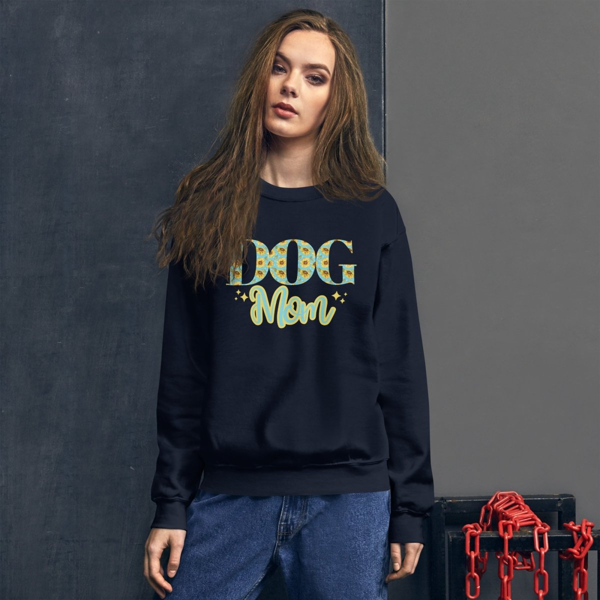 Dog Mom Sunflowers Sweatshirt - DoggyLoveandMore