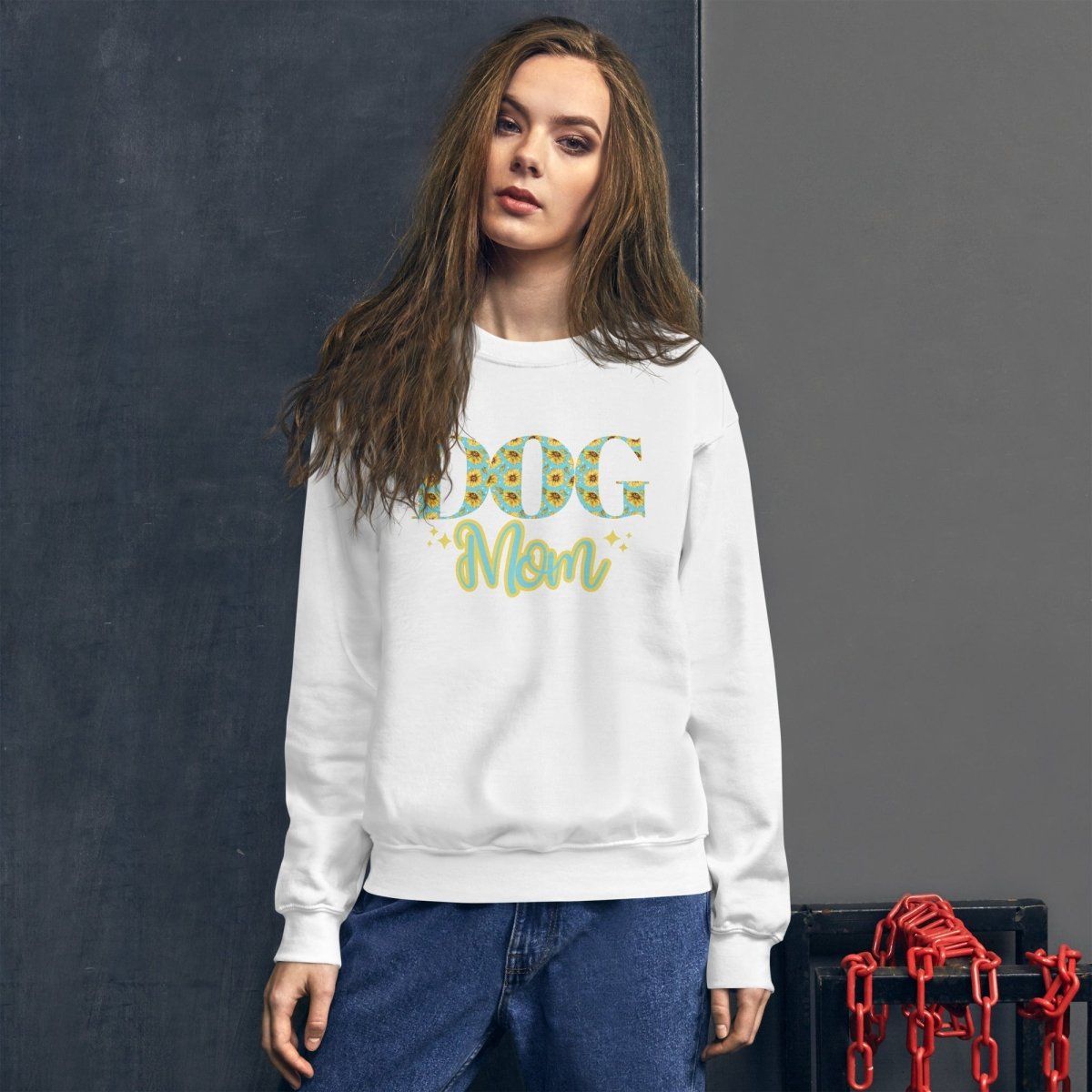Dog Mom Sunflowers Sweatshirt - DoggyLoveandMore
