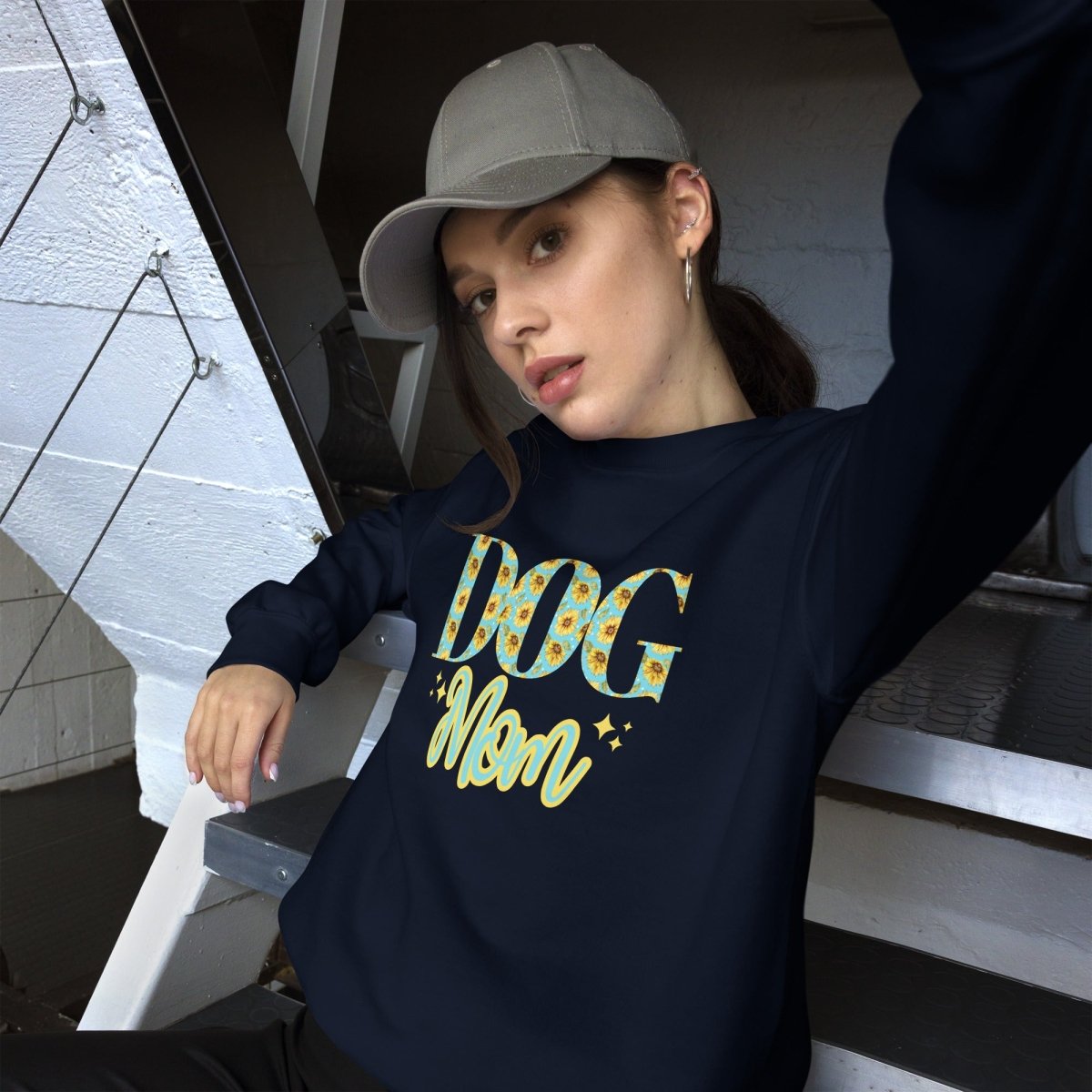 Dog Mom Sunflowers Sweatshirt - DoggyLoveandMore