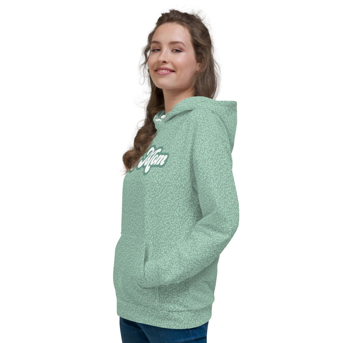 Green Leopard Print Dog Mom Hoodie - DoggyLoveandMore