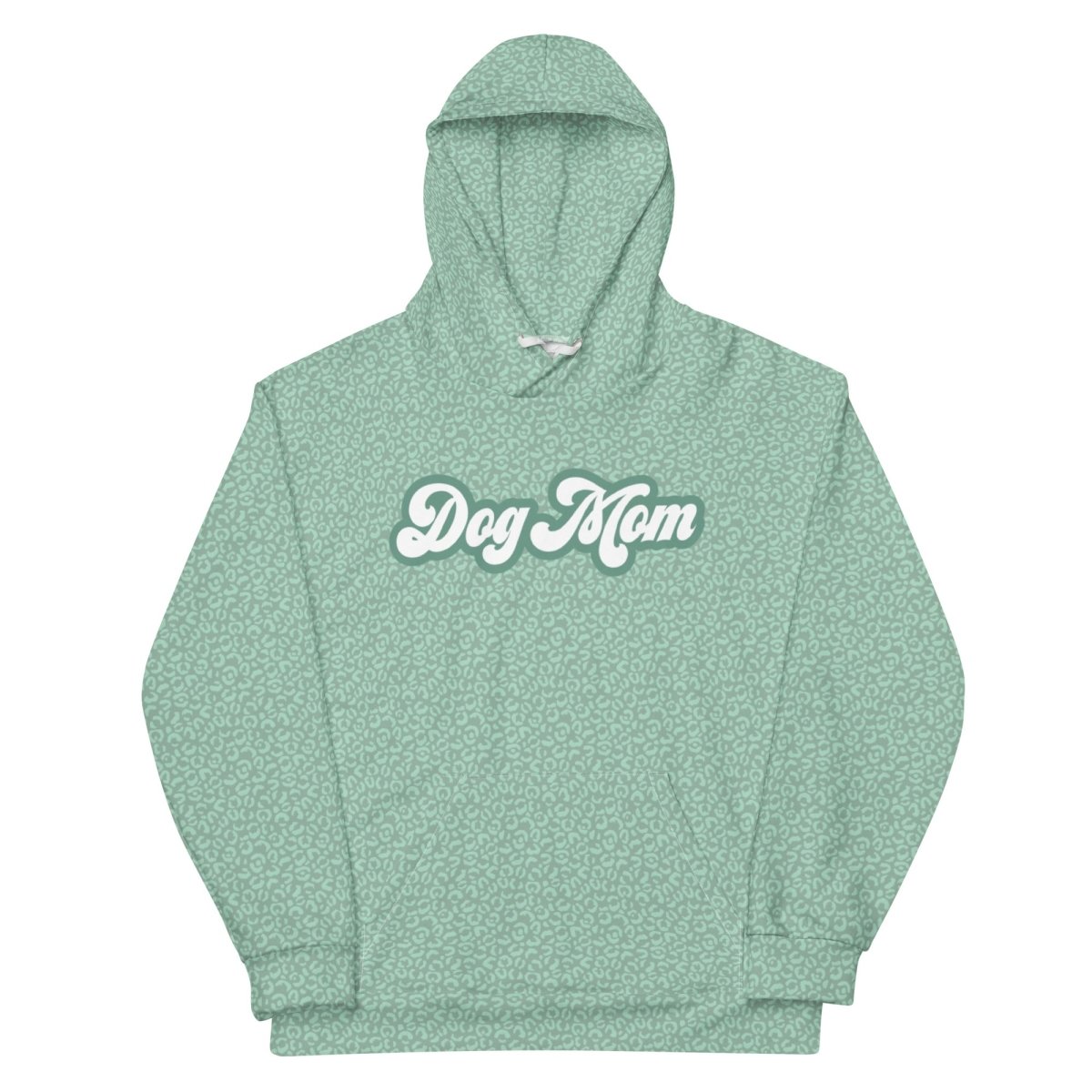 Green Leopard Print Dog Mom Hoodie - DoggyLoveandMore