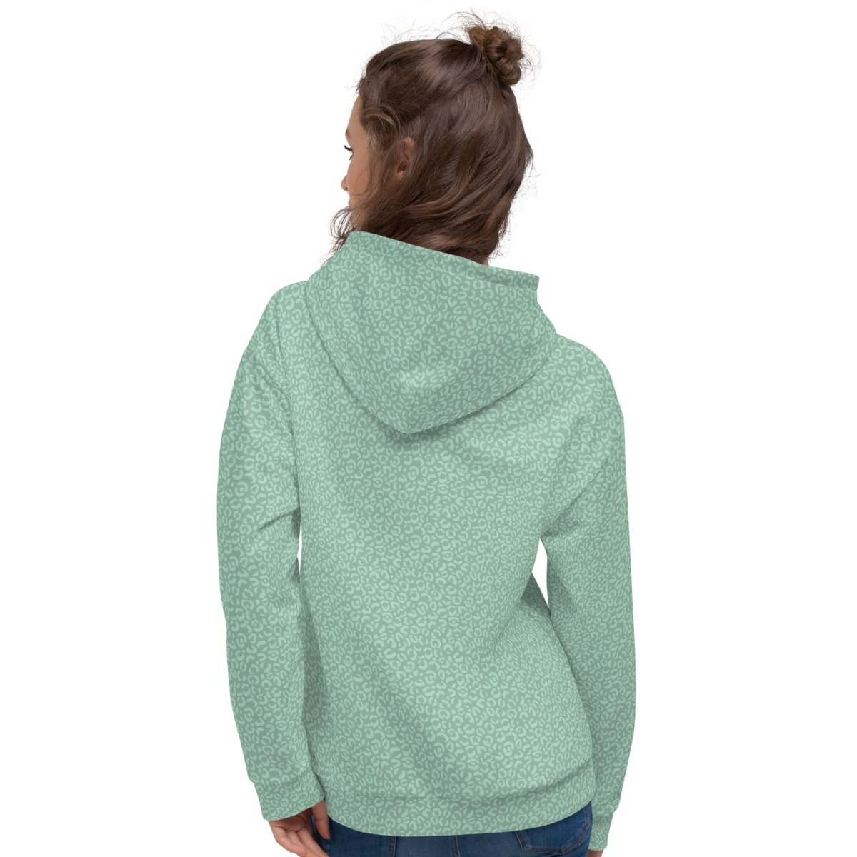Green Leopard Print Dog Mom Hoodie - DoggyLoveandMore