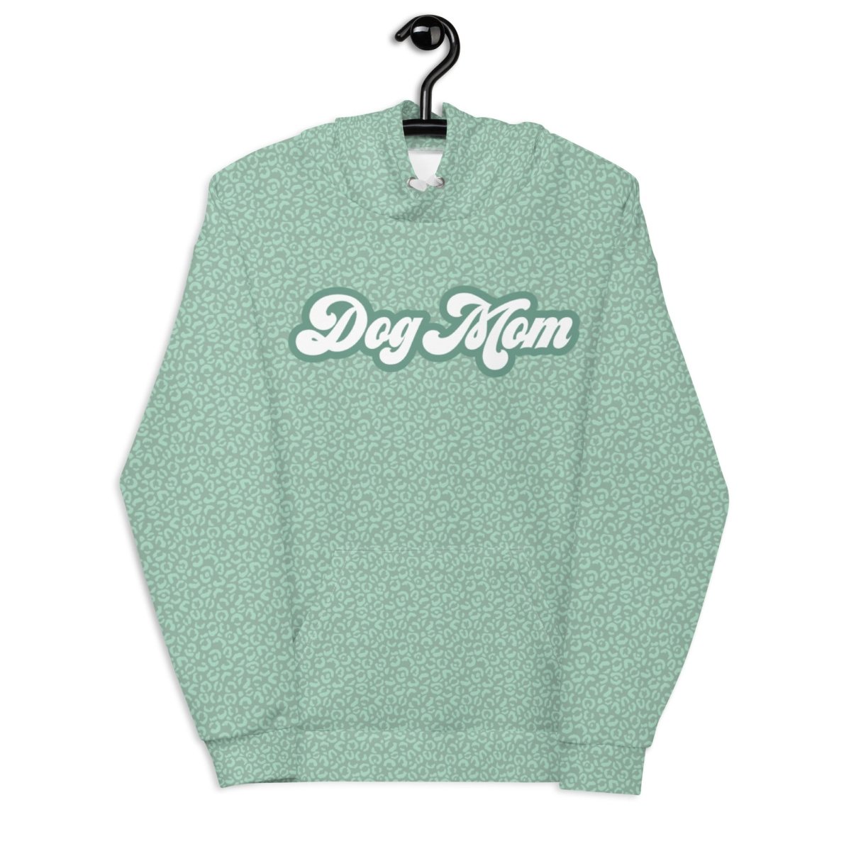 Green Leopard Print Dog Mom Hoodie - DoggyLoveandMore
