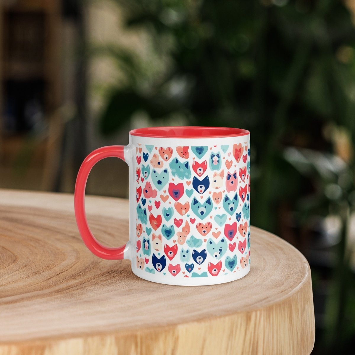 Heart Face Dogs Mug - DoggyLoveandMore