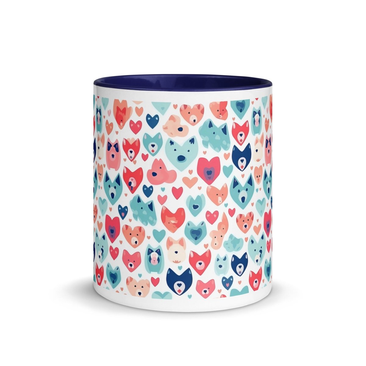 Heart Face Dogs Mug - DoggyLoveandMore