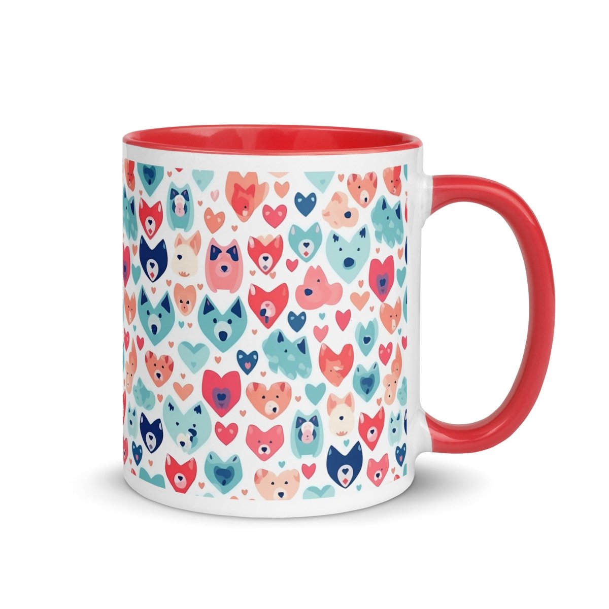 Heart Face Dogs Mug - DoggyLoveandMore