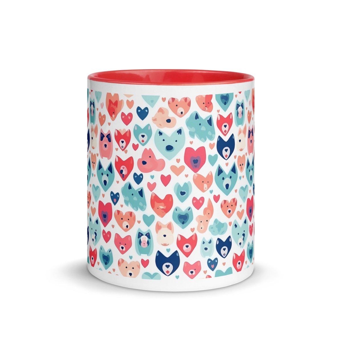 Heart Face Dogs Mug - DoggyLoveandMore