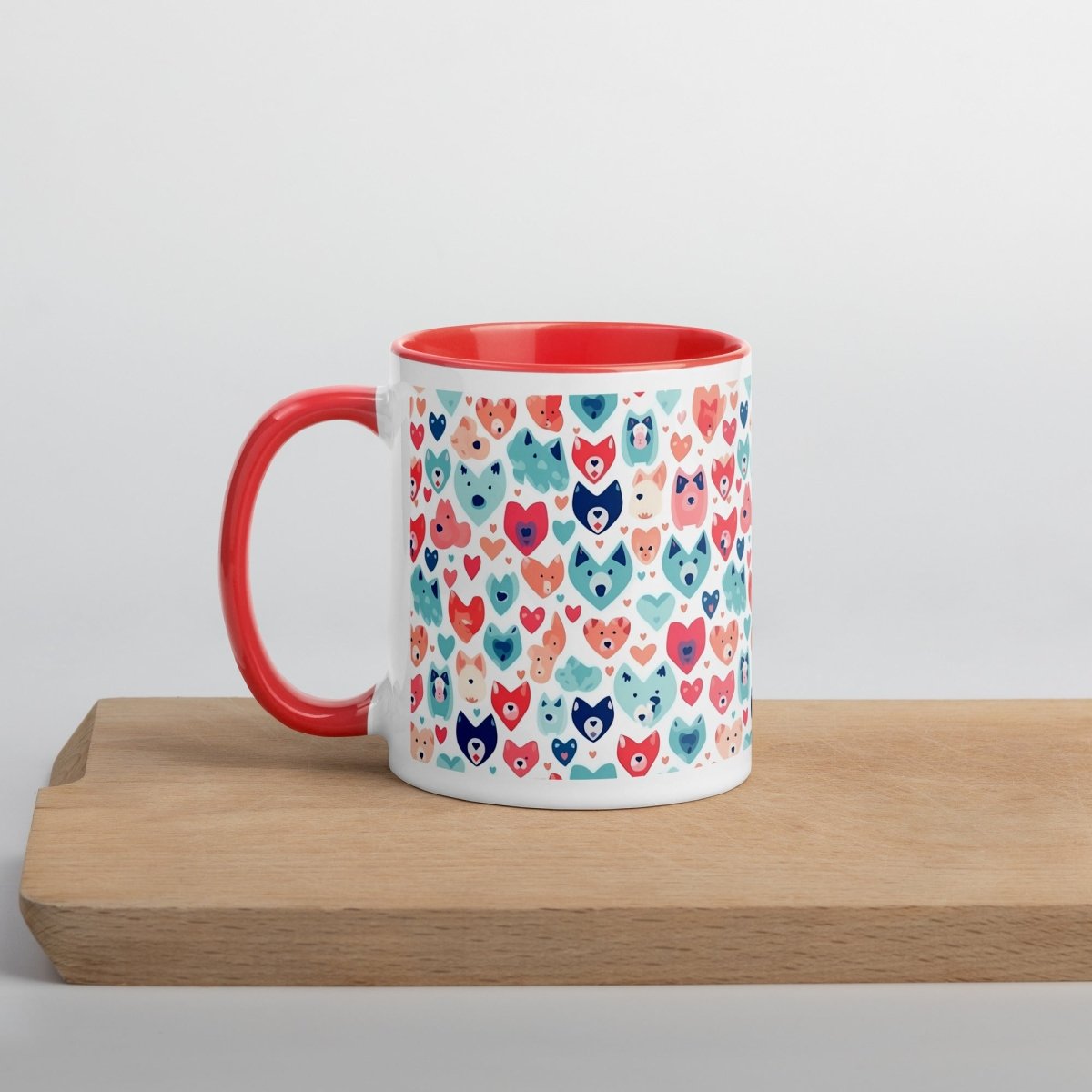 Heart Face Dogs Mug - DoggyLoveandMore
