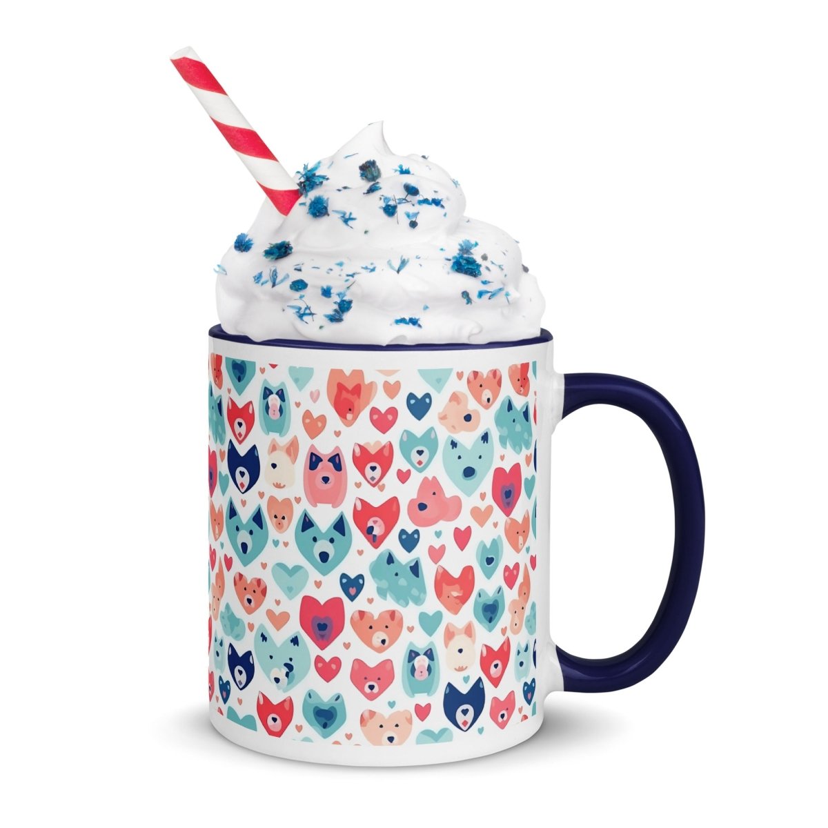 Heart Face Dogs Mug - DoggyLoveandMore