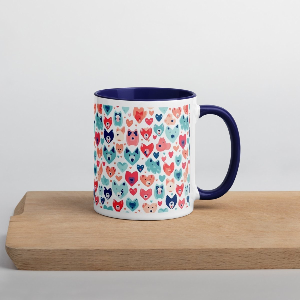 Heart Face Dogs Mug - DoggyLoveandMore