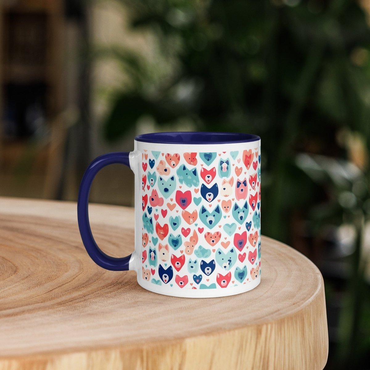Heart Face Dogs Mug - DoggyLoveandMore