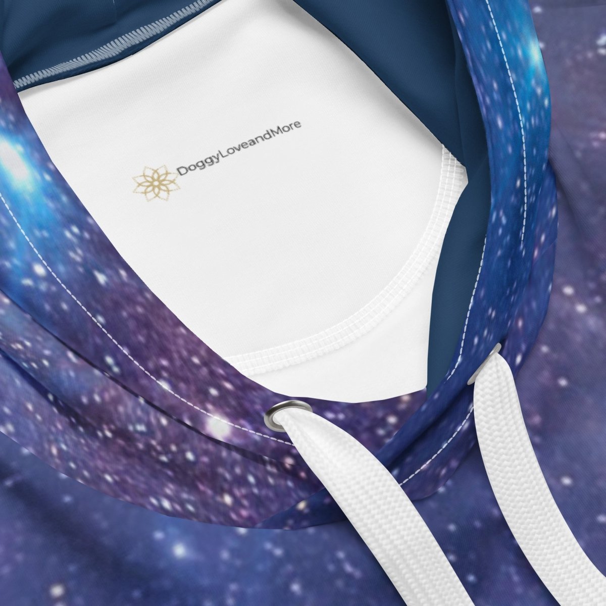 Men's Blue Galaxy Wolf Hoodie - DoggyLoveandMore