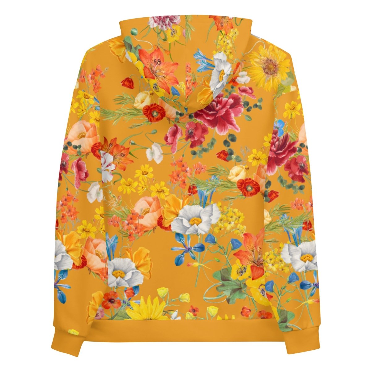 Mustard Yellow Floral Dog Mom Hoodie - DoggyLoveandMore