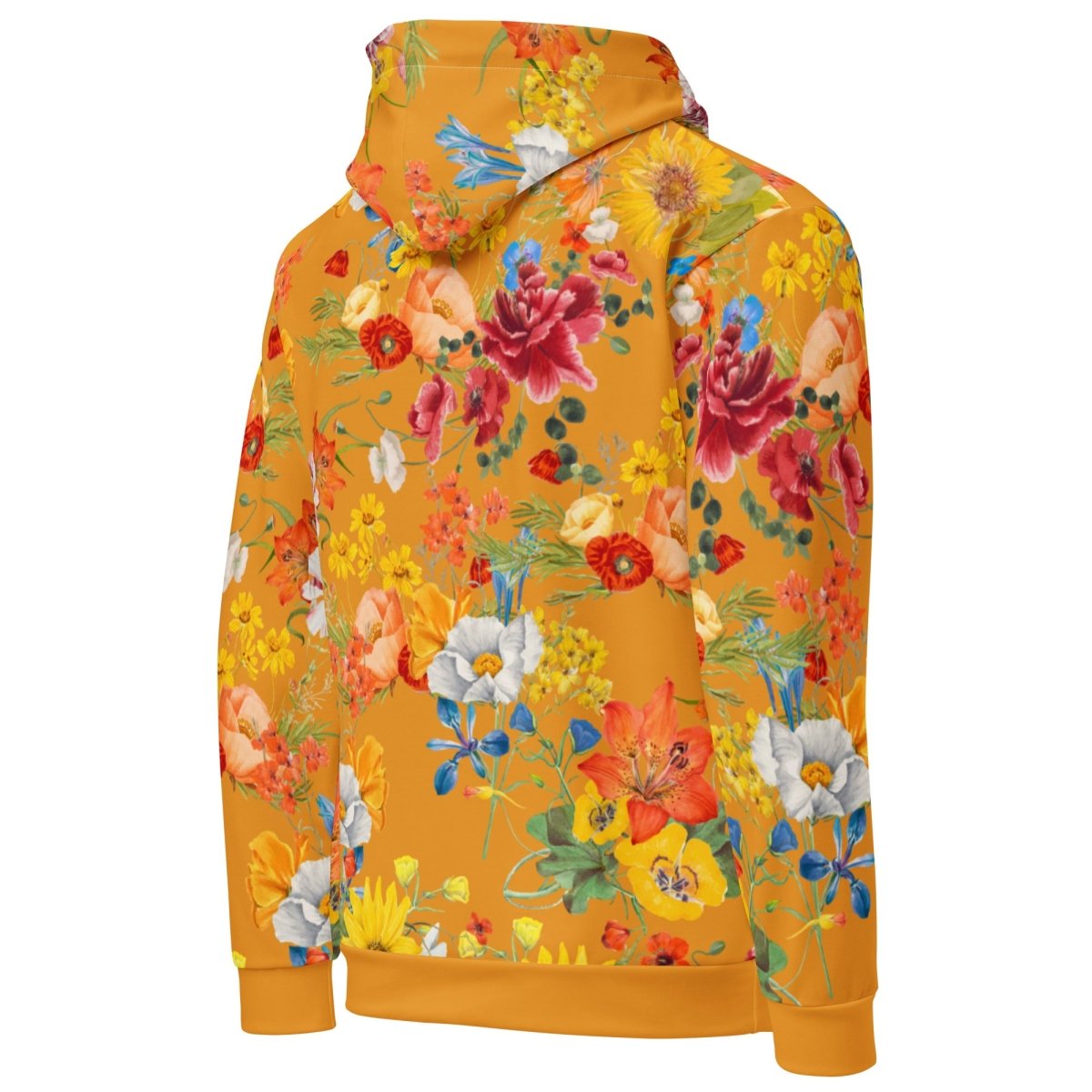 Mustard Yellow Floral Dog Mom Hoodie - DoggyLoveandMore