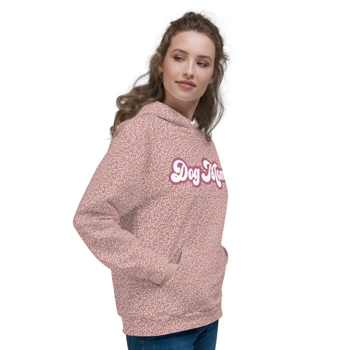 PInk Leopard Print Dog Mom Hoodie - DoggyLoveandMore