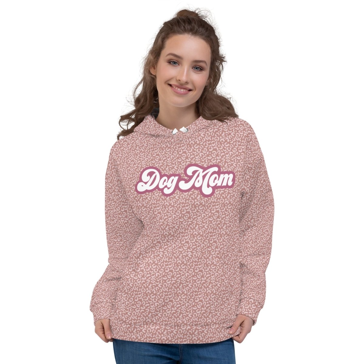 PInk Leopard Print Dog Mom Hoodie - DoggyLoveandMore