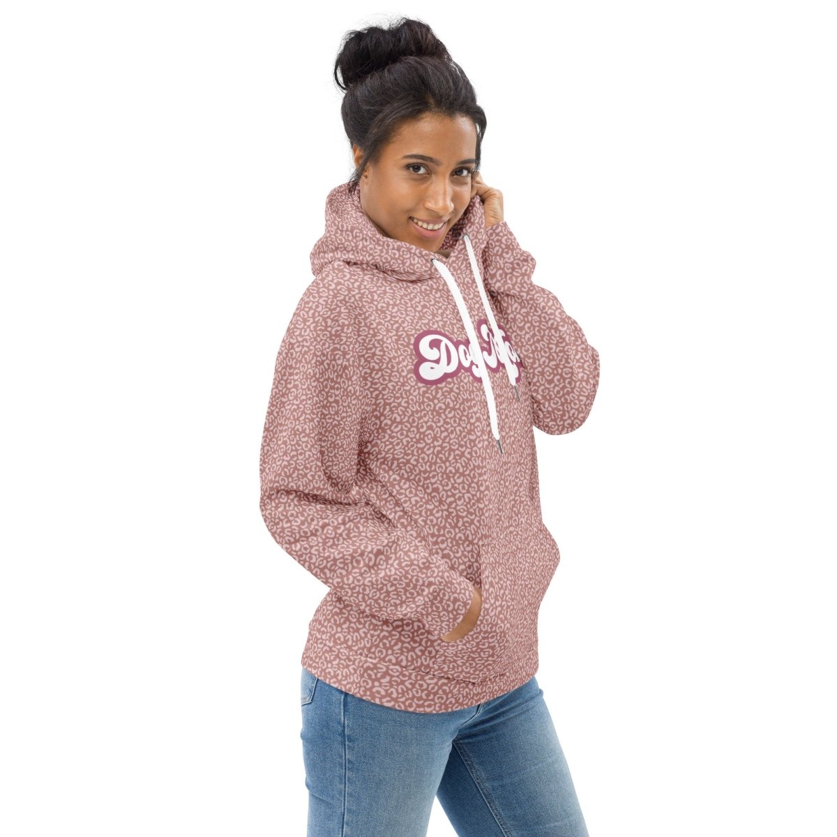 PInk Leopard Print Dog Mom Hoodie - DoggyLoveandMore
