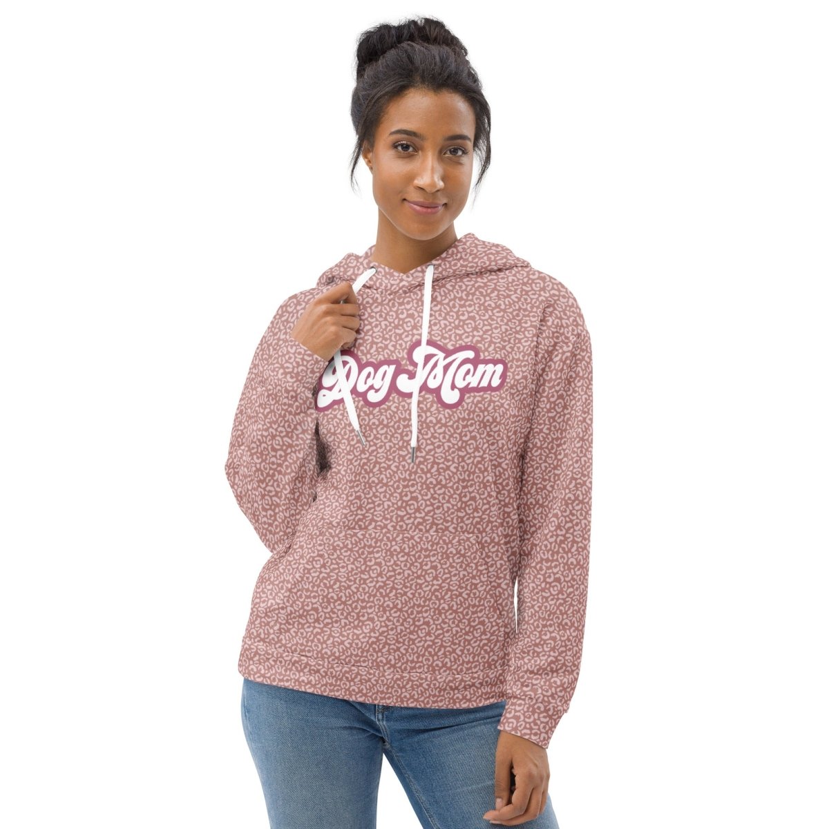 PInk Leopard Print Dog Mom Hoodie - DoggyLoveandMore