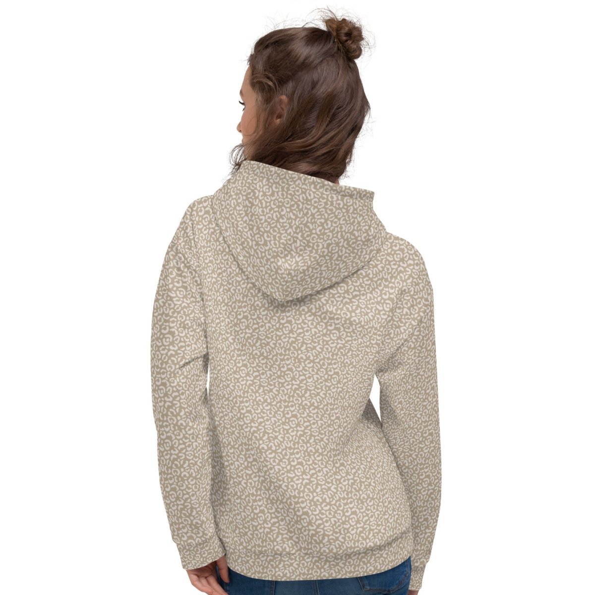 Taupe Leopard Print Dog Mom Hoodie - DoggyLoveandMore