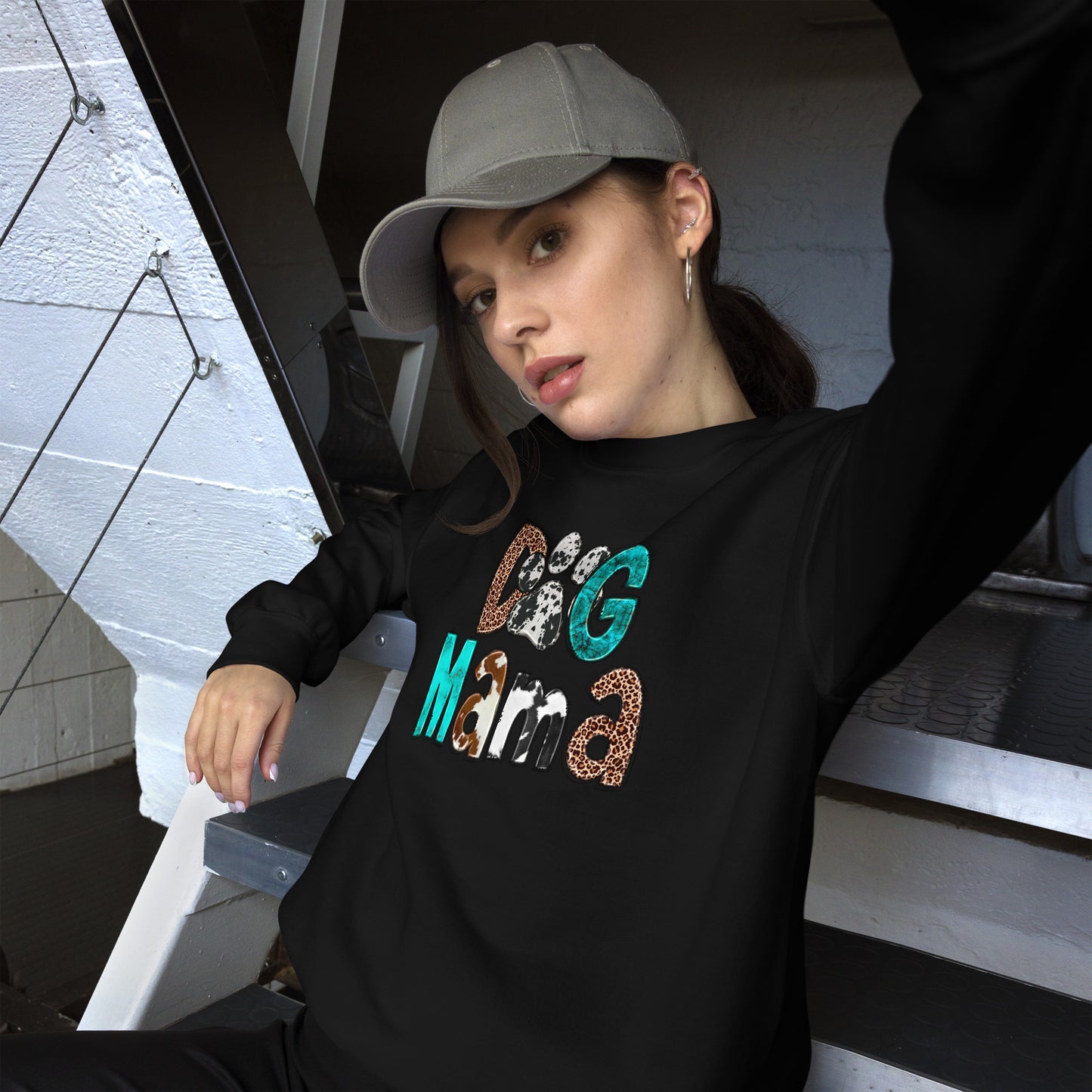 Dog Mama Cowhide Sweatshirt