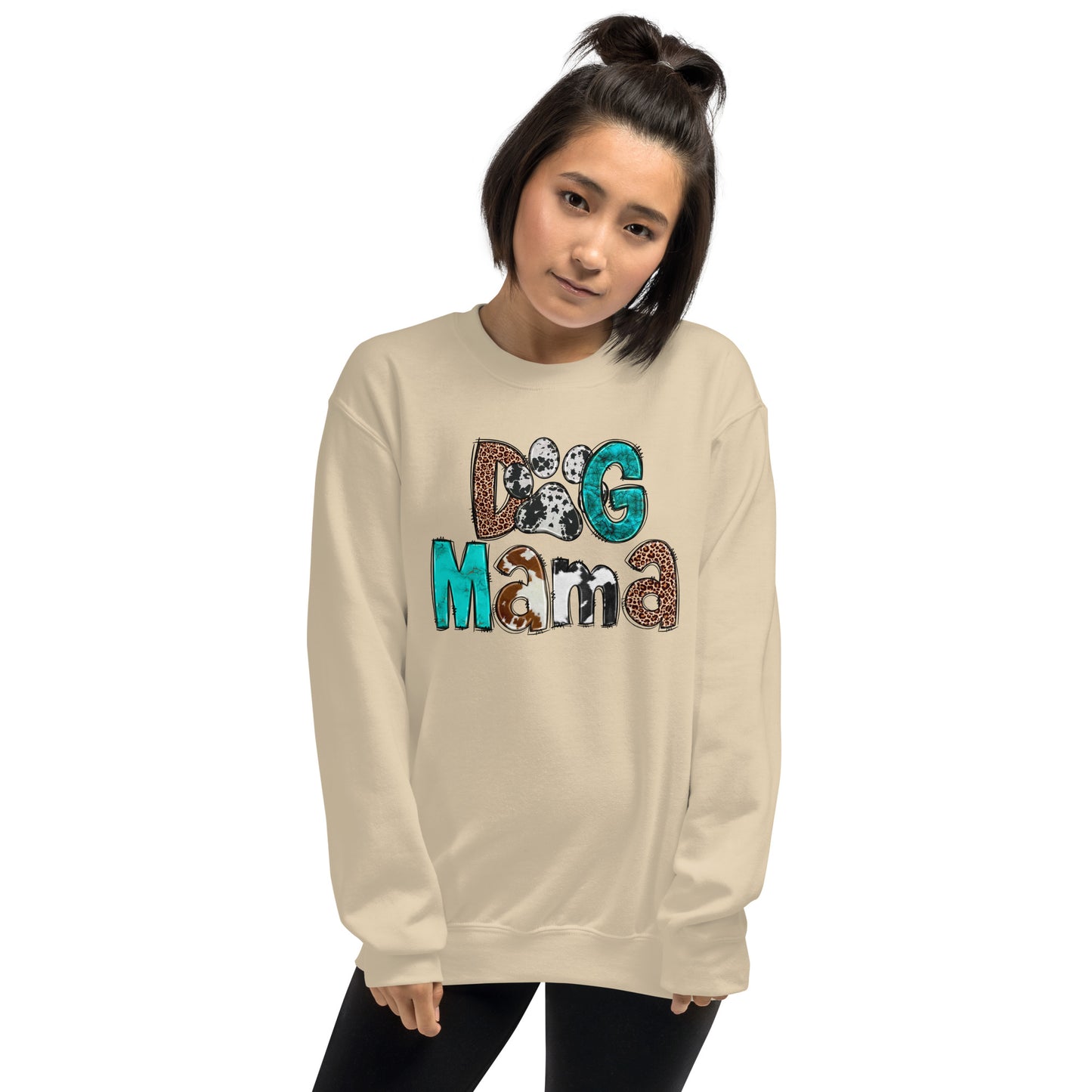 Dog Mama Cowhide Sweatshirt