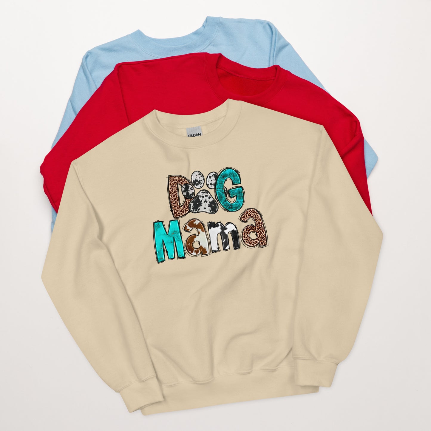 Dog Mama Cowhide Sweatshirt