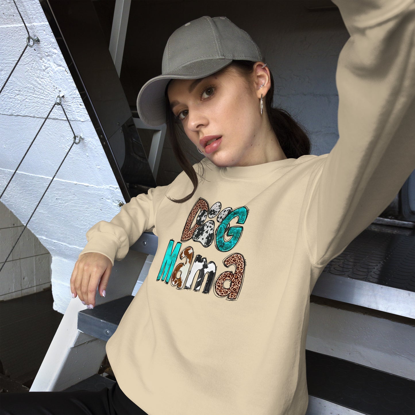 Dog Mama Cowhide Sweatshirt