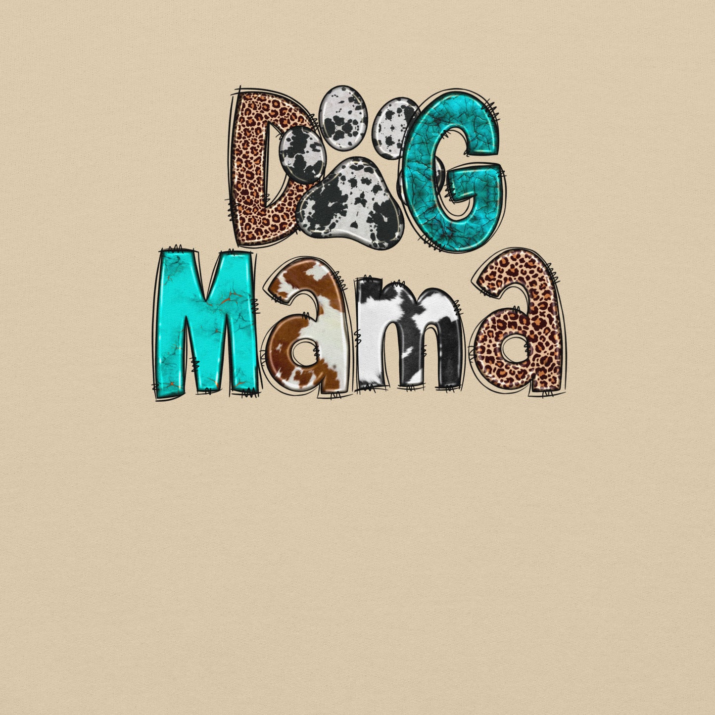 Dog Mama Cowhide Sweatshirt