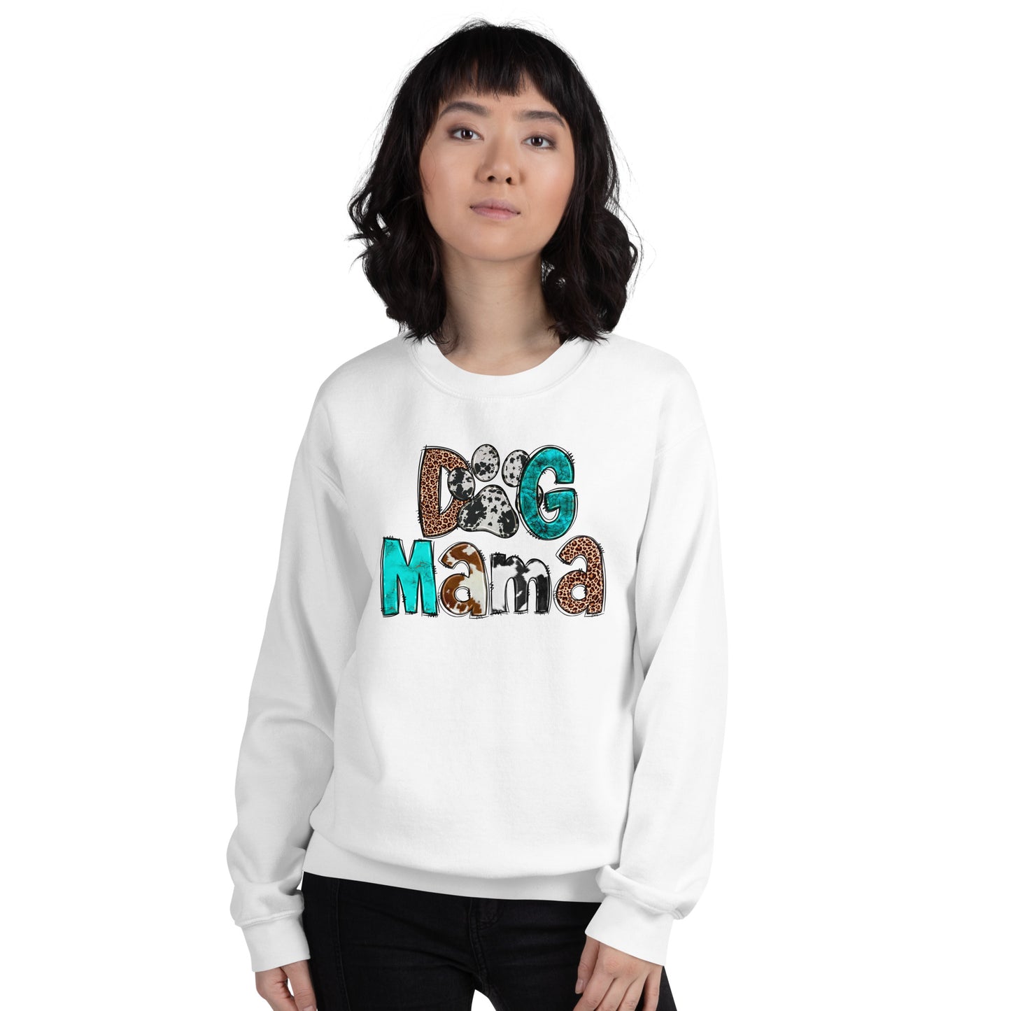 Dog Mama Cowhide Sweatshirt