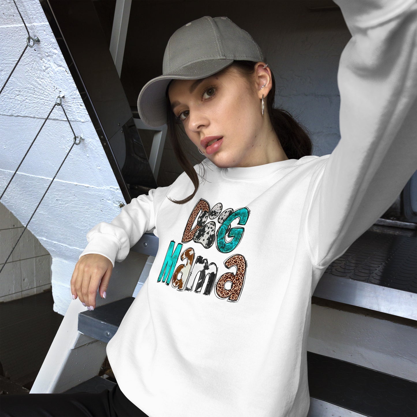 Dog Mama Cowhide Sweatshirt
