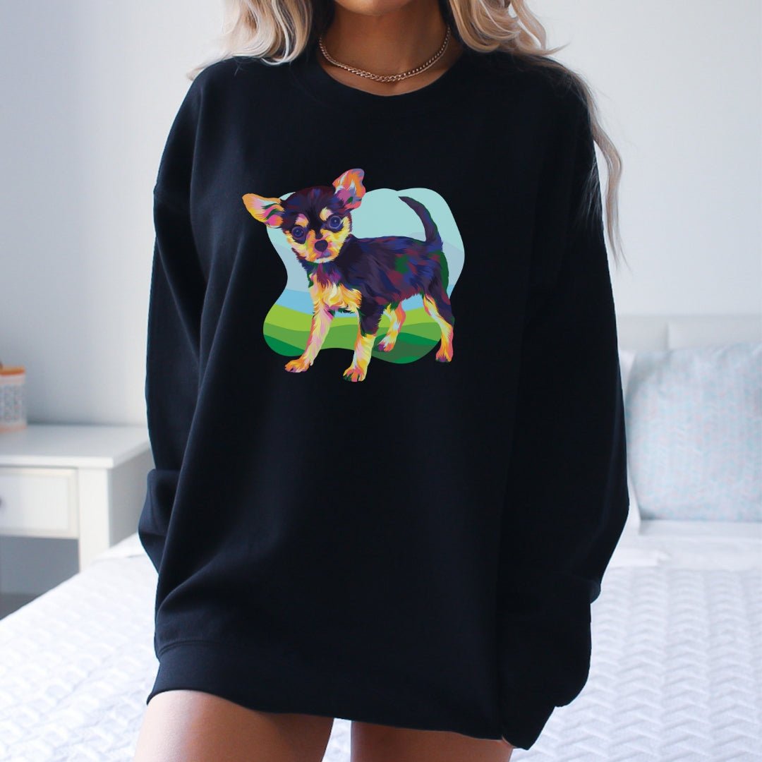 Black and Tan Chihuahua Sweatshirt - DoggyLoveandMore