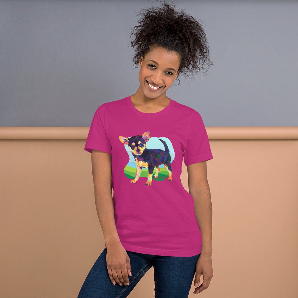 Black and Tan Chihuahua T-Shirt - DoggyLoveandMore