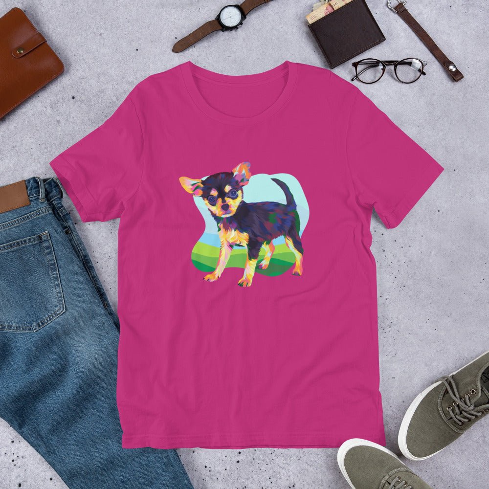Black and Tan Chihuahua T-Shirt - DoggyLoveandMore