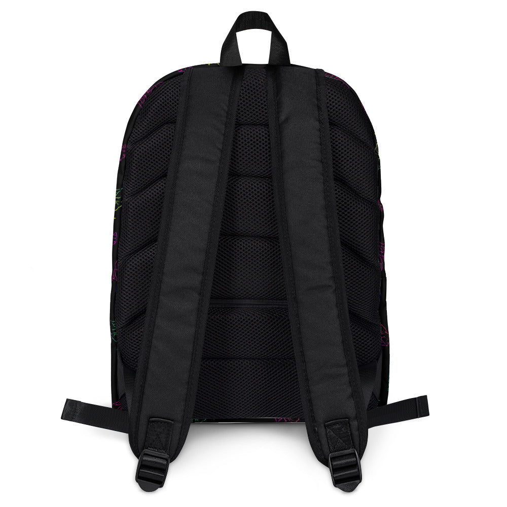 Black Rainbow Dog Backpack-DoggyLoveandMore