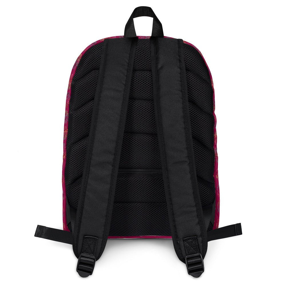 Burgundy Paw Prints Backpack - DoggyLoveandMore