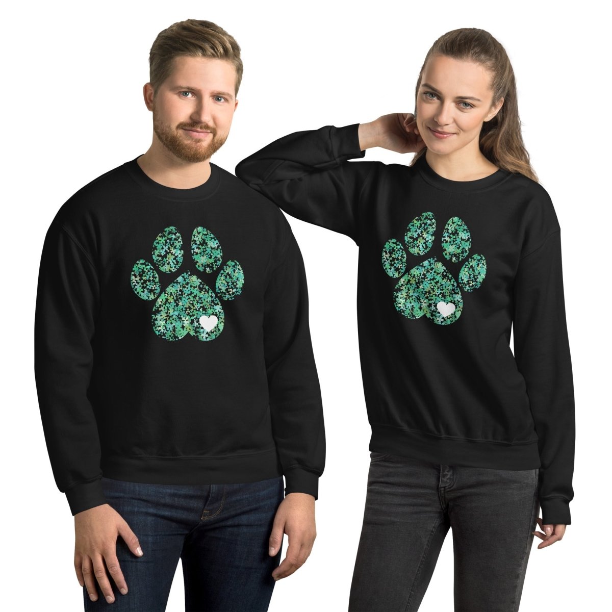 Clover Leaf Dog Paw Sweatshirt - DoggyLoveandMore